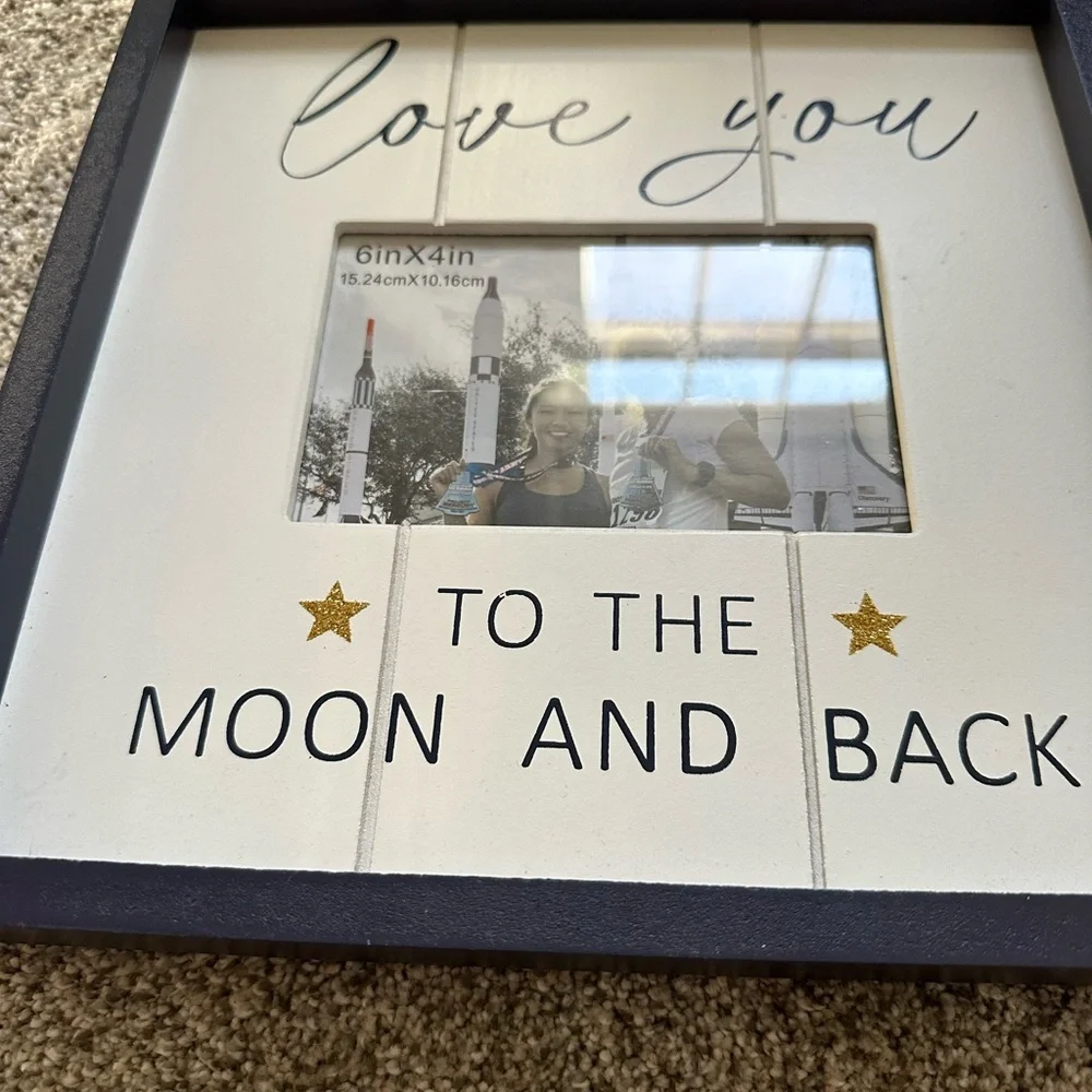 New Moon and Back Photo Frame 6inX4in (15.24cmX 10.16cm)